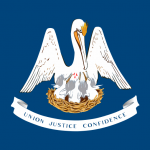 Flag of Louisiana current version from 2010